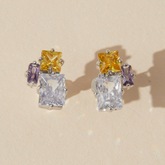 Square Contrast Earrings